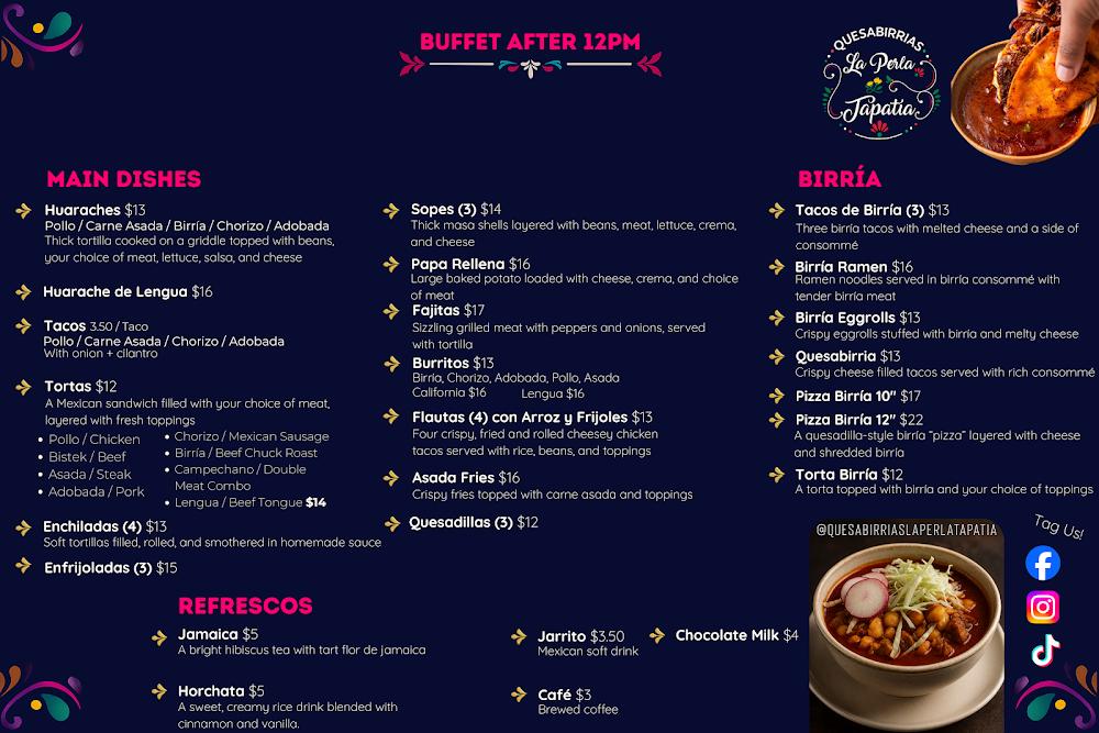Quesabirrias La Perla Tapatia Café
